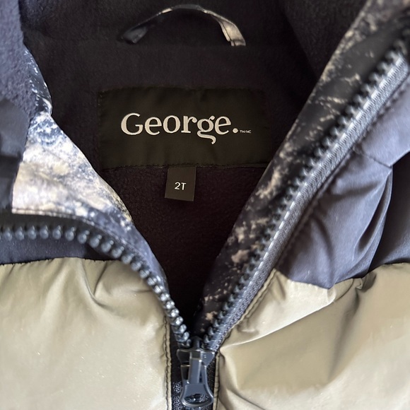 Navy-grey 2T puff jacket. New - Picture 6 of 7